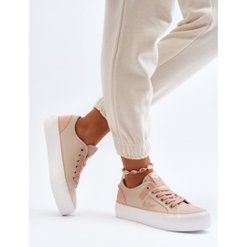 Lee Cooper LCW-24-31-2196 Zapatillas Deportivas de Tela para Mujer, Beige 8
