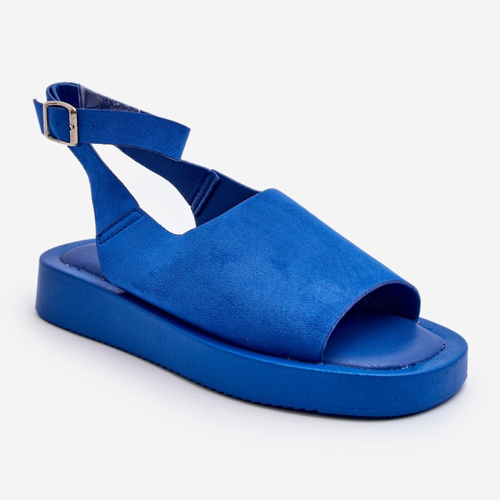Sandalias Cómodas con Plataforma Mujer, Azul Rubie 1