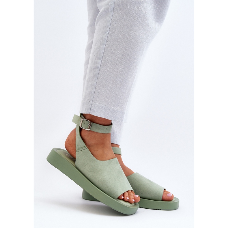 Sandalias Cómodas con Plataforma Mujer, Verde Rubie 2
