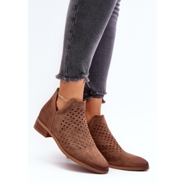 Vinceza Botas Planas Mujer Janetris Bajas Marrón 4