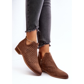 Vinceza Botas Planas Mujer Janetris Bajas Marrón 2 Vinceza Botas Planas Mujer Janetris Bajas Marrón 2