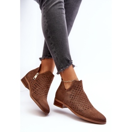 Vinceza Botas Planas Mujer Janetris Bajas Marrón 1 Vinceza Botas Planas Mujer Janetris Bajas Marrón 1
