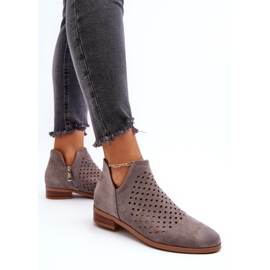Vinceza Botas Planas Bajas Mujer Gris Janetris 6