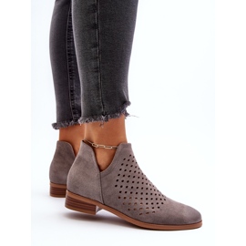Vinceza Botas Planas Bajas Mujer Gris Janetris 8