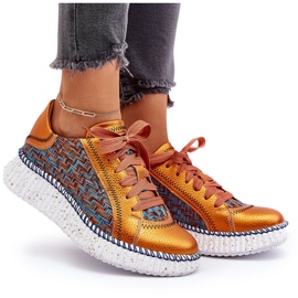 Deportivas Mujer Piel Maciejka 06327-18 Naranja 11