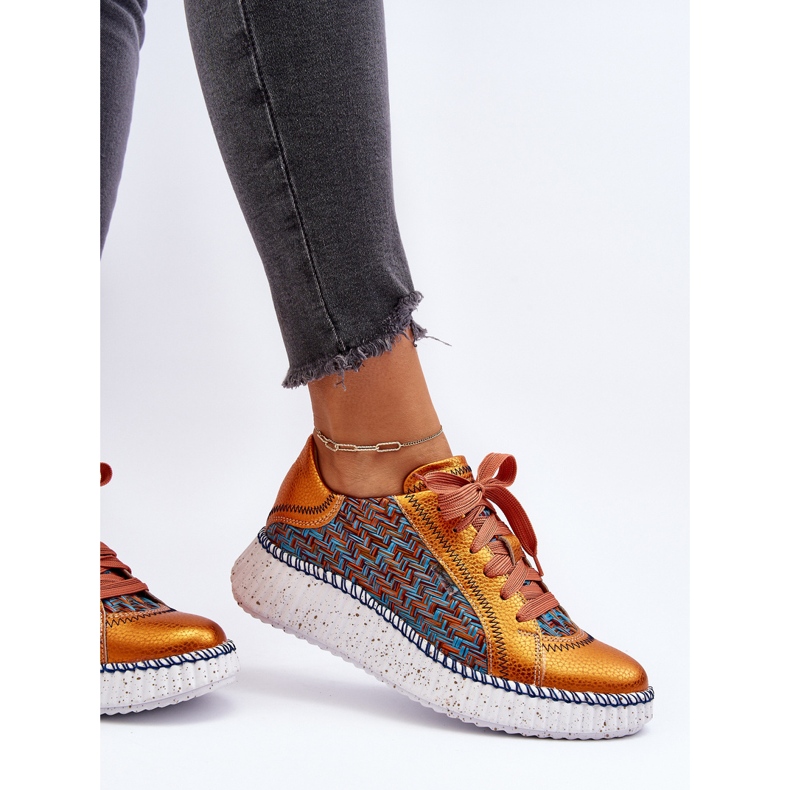 Deportivas Mujer Piel Maciejka 06327-18 Naranja 2