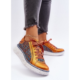 Deportivas Mujer Piel Maciejka 06327-18 Naranja 5