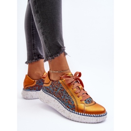 Deportivas Mujer Piel Maciejka 06327-18 Naranja 8