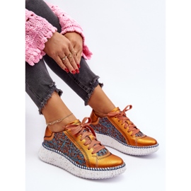 Deportivas Mujer Piel Maciejka 06327-18 Naranja 10