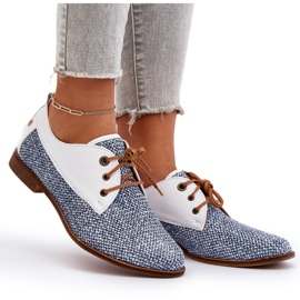 Zapatos Planos Mujer Piel Maciejka 06461-17 Azul 9
