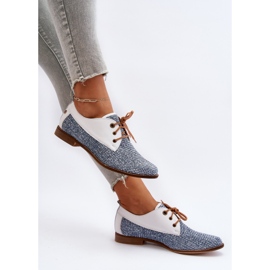 Zapatos Planos Mujer Piel Maciejka 06461-17 Azul 7