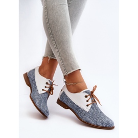 Zapatos Planos Mujer Piel Maciejka 06461-17 Azul 8