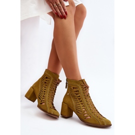 Botas Ante Caladas Maciejka 05508-24 Oliva verde 1