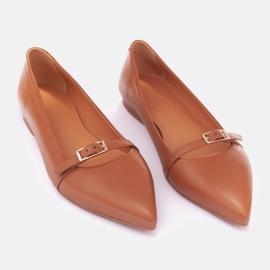 Marco Shoes las bailarinas de helen marrón 1 Marco Shoes las bailarinas de helen marrón 1