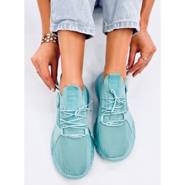 Zapatillas tipo calcetín Wades cian azul 4