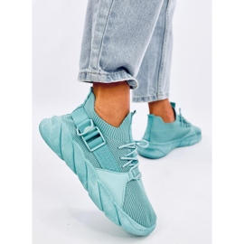 Zapatillas tipo calcetín Wades cian azul 3