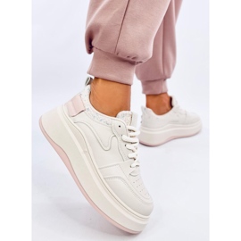 Deportivas mujer Motimes Beige Rosa pastel 2
