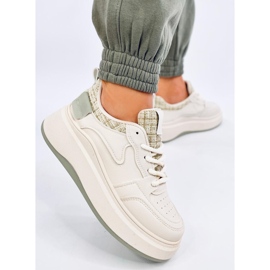 Deportivas mujer Motimes Beige Verde pastel 3