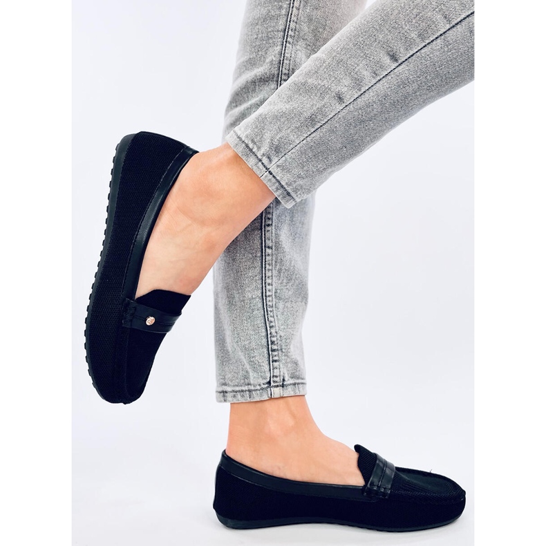 Mocasines de mujer Yuriko Nero suaves negro 1