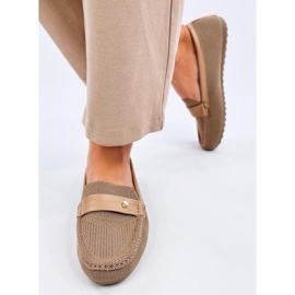 Mocasines de mujer Yuriko Kaki suaves beige 1