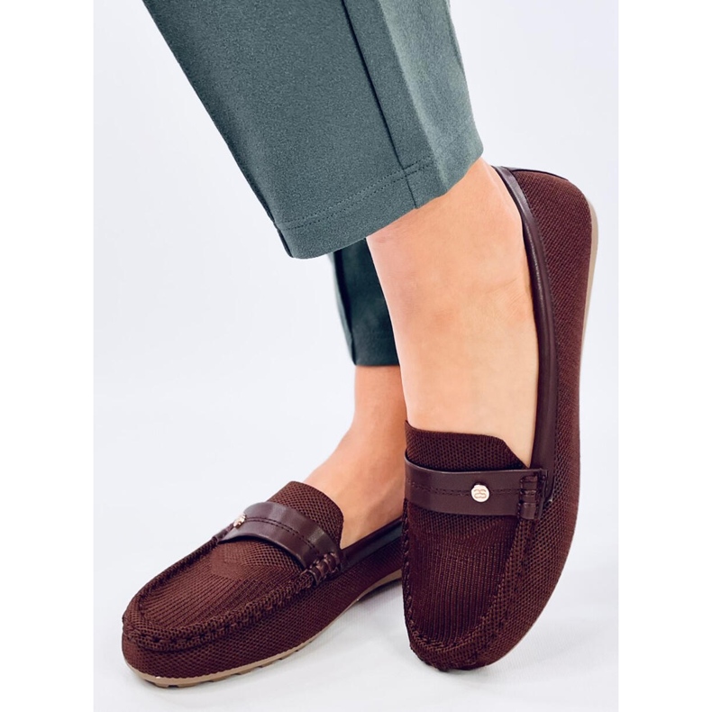 Mocasines suaves de mujer Yuriko Marrone marrón 1