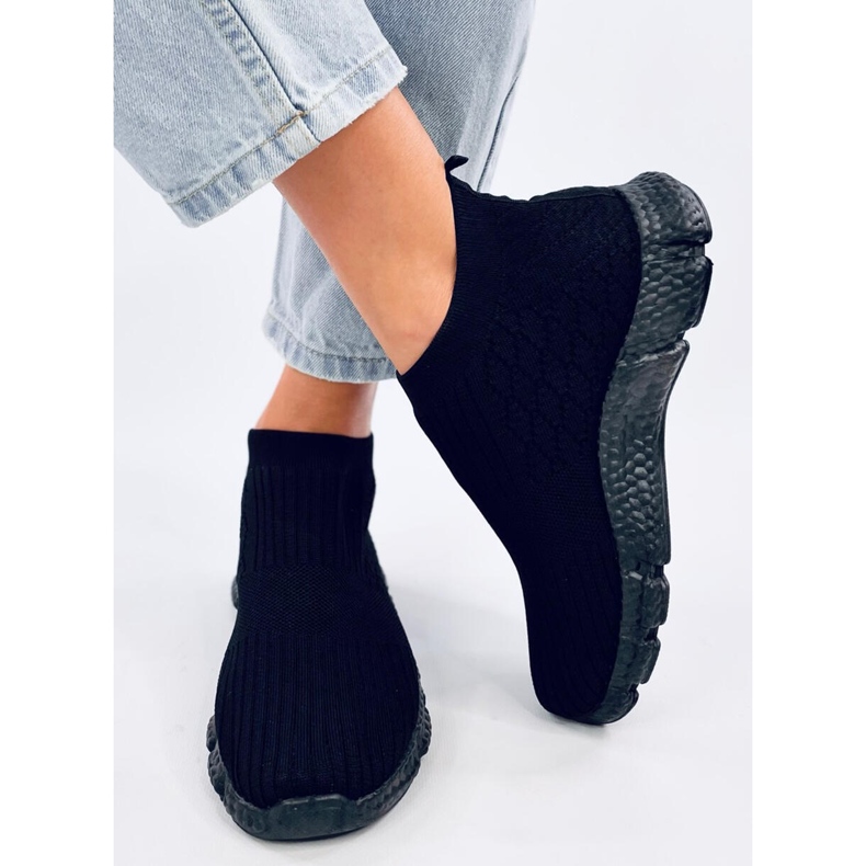 Deportivas Dardos calcetín negro 1