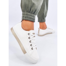 Zapatillas de mujer Rounds Blanco Oro 3