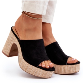 Zapatillas de Mujer con Tacón Alto, Negro, Siobhan 8