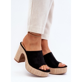 Zapatillas de Mujer con Tacón Alto, Negro, Siobhan 2
