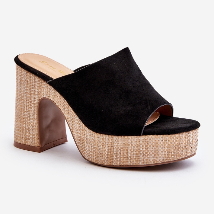 Zapatillas de Mujer con Tacón Alto, Negro, Siobhan 1