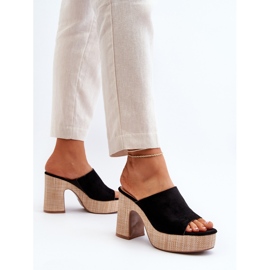 Zapatillas de Mujer con Tacón Alto, Negro, Siobhan 4