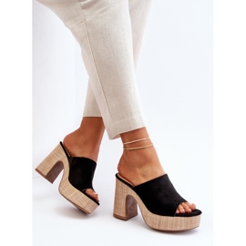 Zapatillas de Mujer con Tacón Alto, Negro, Siobhan 6