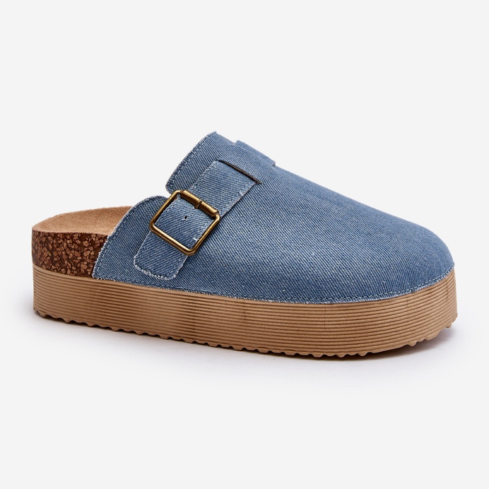 Chanclas Zuecos Mujer Denim Con Plataforma Azul Jorffia 1 Chanclas Zuecos Mujer Denim Con Plataforma Azul Jorffia 1