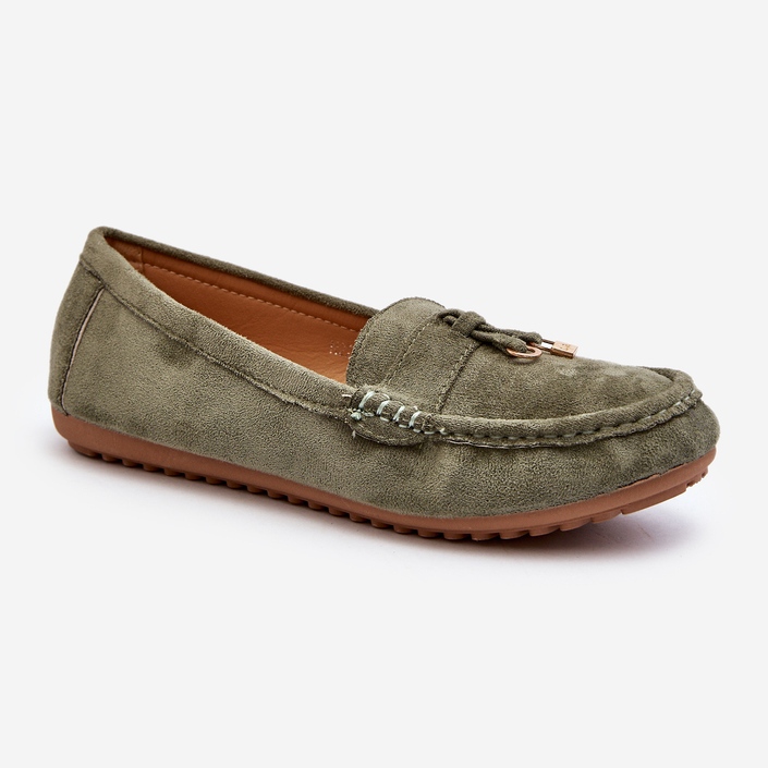 Mocasines Clásicos Mujer Ante Verde Ontala 2