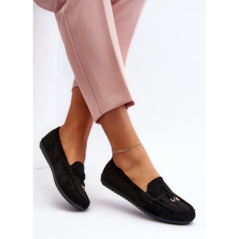 Mocasines Clásicos Mujer Ante Negro Ontala 1 Mocasines Clásicos Mujer Ante Negro Ontala 1