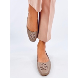 Bailarinas elegantes Irvina Khaki beige 1