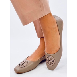 Bailarinas elegantes Irvina Khaki beige 2
