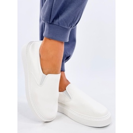 Allams zapatillas blancas sin cordones blanco 1