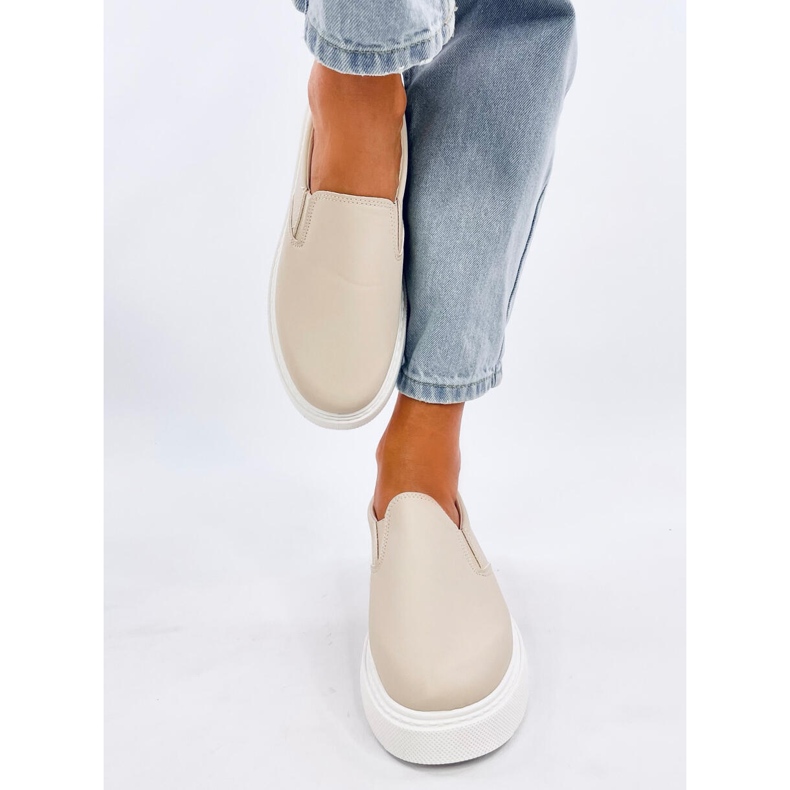 Allams Zapatillas slip-on beige 1