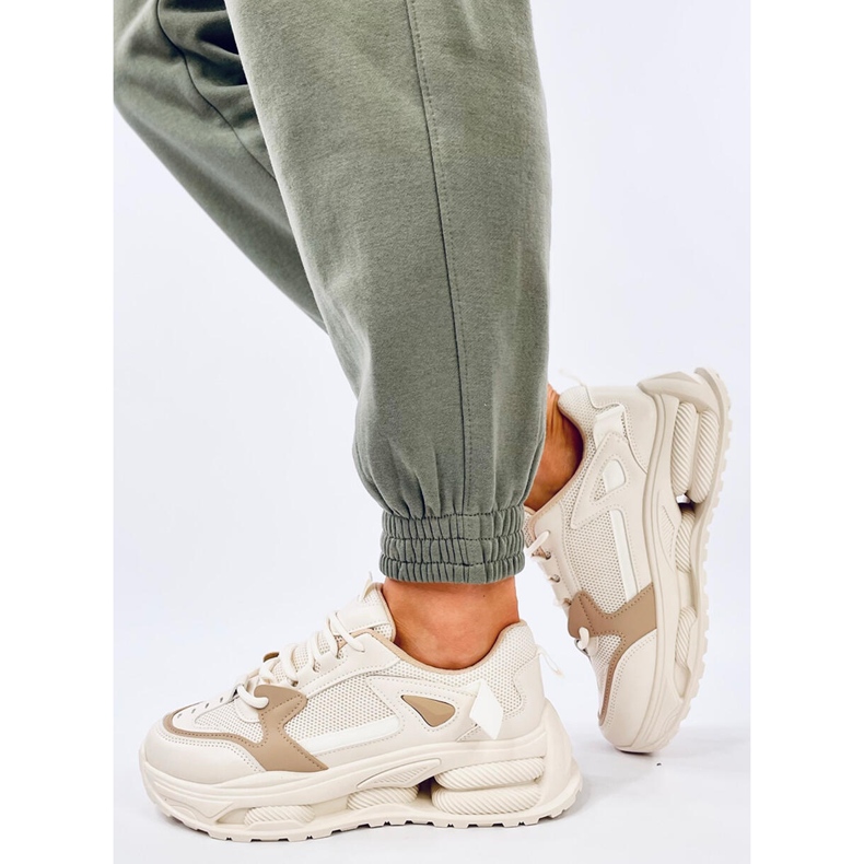 Deportivas mujer Lancasi Beige Caqui 2