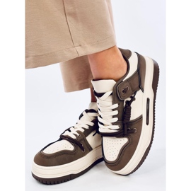 Zapatillas Clavell Coffee suela alta marrón 3