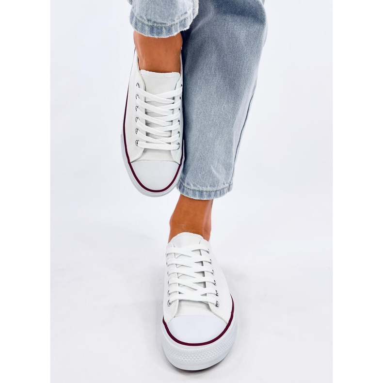 Zapatillas clásicas con cordones de Levens White blanco 1