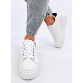 Deportivas con plataforma y colgante Larcome BLANCO/NEGRO 1