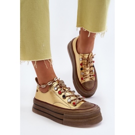 Zapatillas Mujer Plataforma GOE NN2N4055 Dorado 5