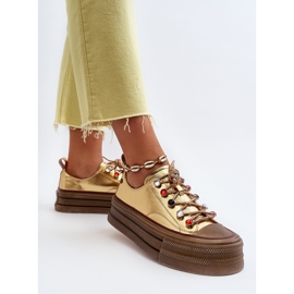 Zapatillas Mujer Plataforma GOE NN2N4055 Dorado 6