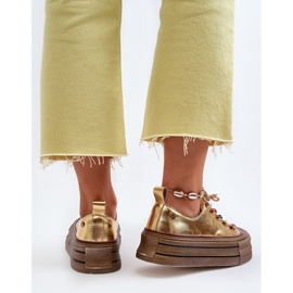Zapatillas Mujer Plataforma GOE NN2N4055 Dorado 8