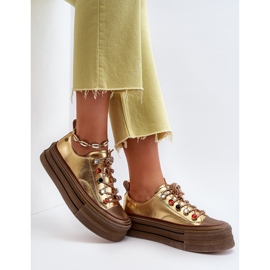 Zapatillas Mujer Plataforma GOE NN2N4055 Dorado 9