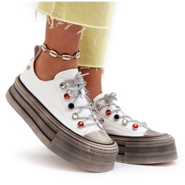 Zapatillas Mujer Plataforma GOE NN2N4054 Blanco 13