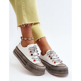 Zapatillas Mujer Plataforma GOE NN2N4054 Blanco 3