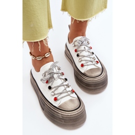 Zapatillas Mujer Plataforma GOE NN2N4054 Blanco 2